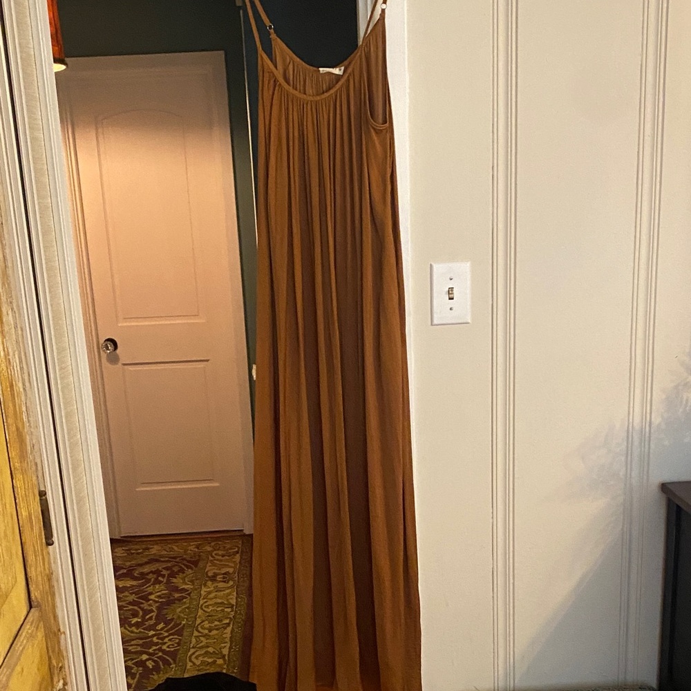 Kori Camel Pleated Top